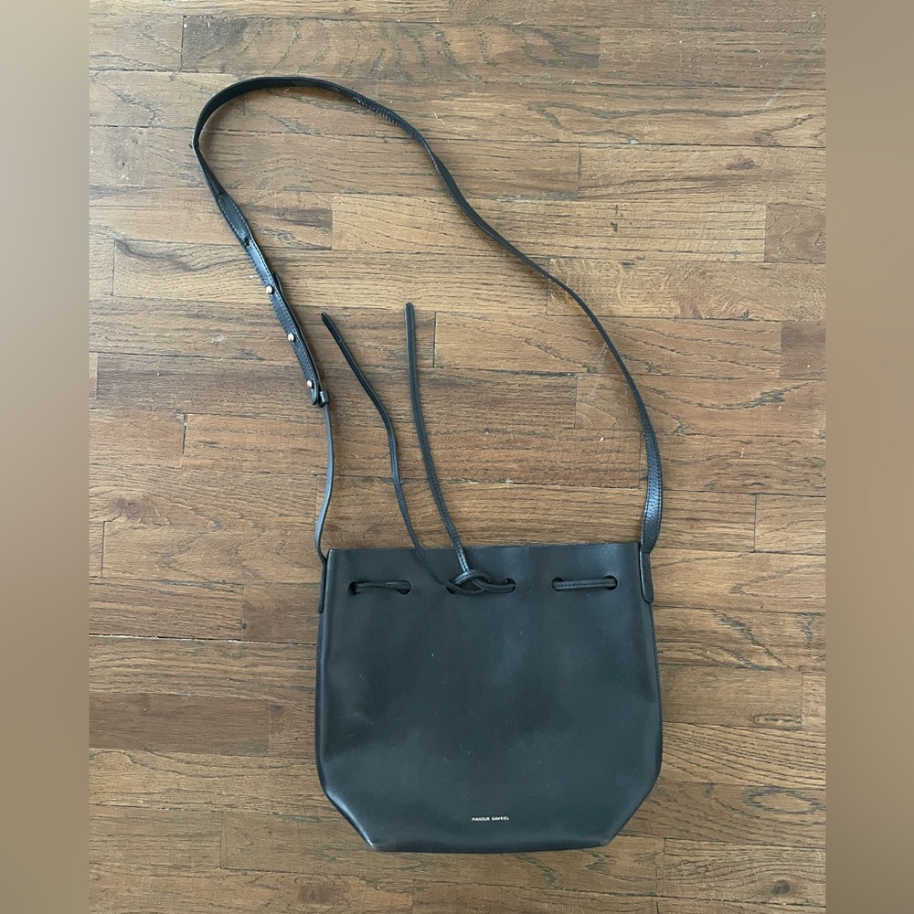 Mansur Gavriel Black Leather Bag